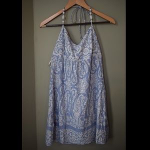 Tommy Bahama M halter dress with beaded straps